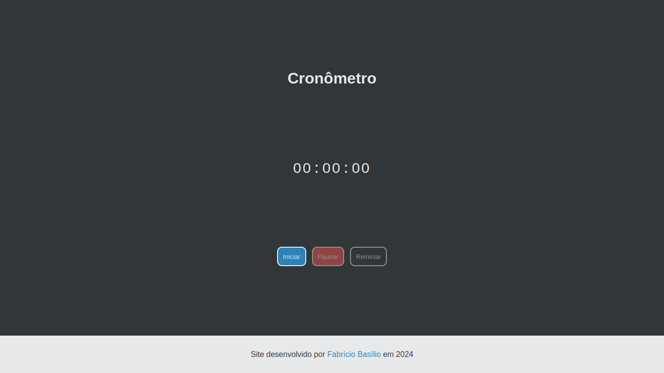 Imagem do projeto Cronômetro
